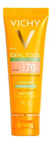 Vichy Idéal Soleil Purify Cor Clara Fps 70 40g - Original