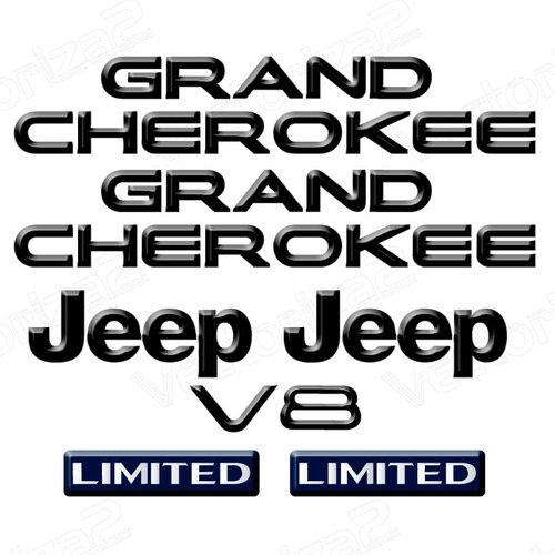 Kit Emblemas Jeep Grand Cherokee Limited