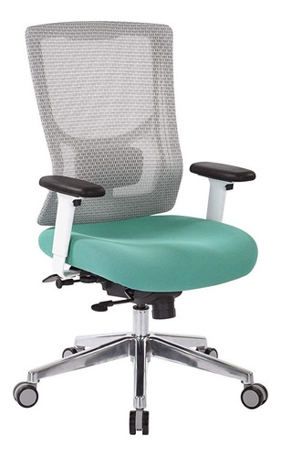 Office Star Progrid - Silla De Oficina Ajustable De Malla B. Color Jade Fabric
