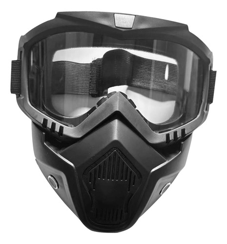 Máscara De Soldador Protector Facial Vidrio Transparente