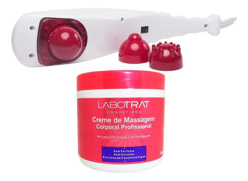 Kit Massageador Infravermelho 220v + Creme De Massagem