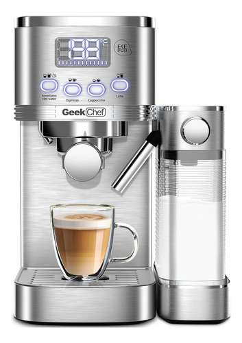 Máquina De Café Espresso Geek Chef Con Leche Automática Inco