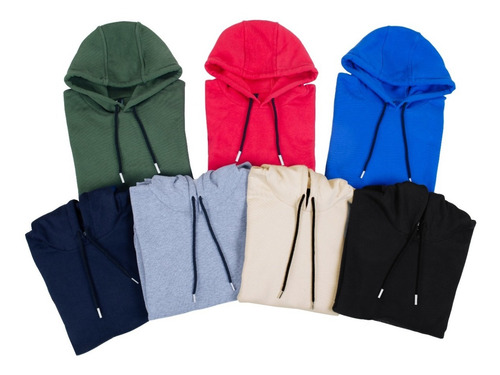 Imagen 5 de 6 de Buzo Canguro Unisex ( Calidad Premium) Frisado Del Xs Al Xxl