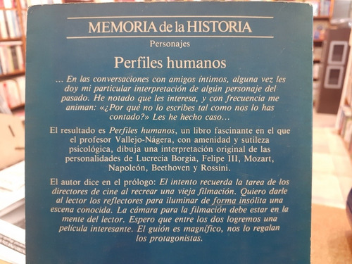 Perfiles Humanos. Juan Antonio Vallejo-nagera. Planeta (Usado)
