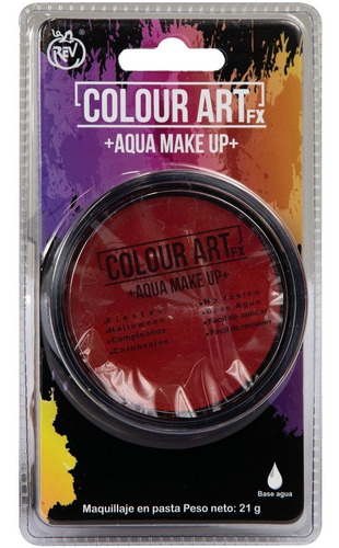 Maquillaje Rojo Pintura Pasta Base Agua Colour Art Fiesta