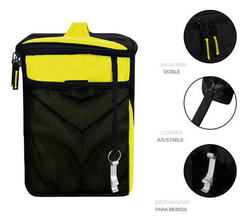 Hielera Maui And Sons Original Para 24 Latas Amarillo / Mod. 324653