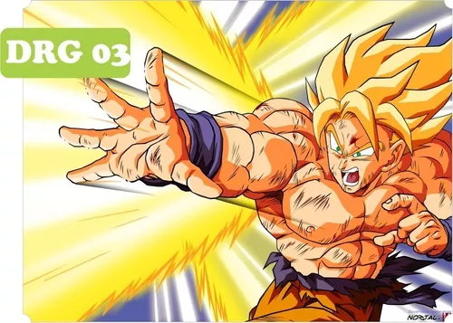 Adesivo Decorativo Parede Dragon Ball Z Goku Alta Resolução