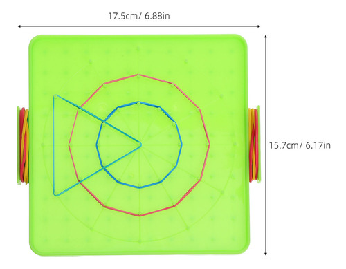 4 Juegos De Geoboard Stem Montessori Con Gomas Elásticas Par