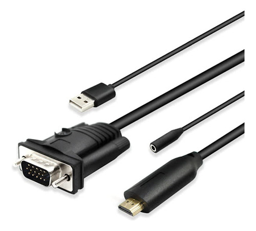 4xem Adaptador Hdmi Vga 4xvgahdmiuap3 Pie Conector Audio In