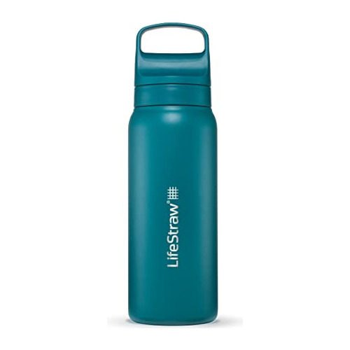 Lifestraw Go Series - Botella De Filtro De Agua De Acero Ino