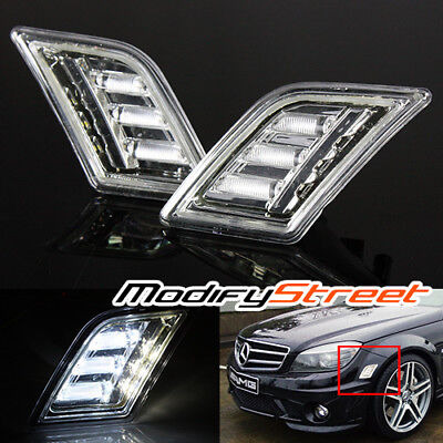 For 05-07 Mercedes Benz R230 Sl65 Amg Clear Led Side Mar Llc