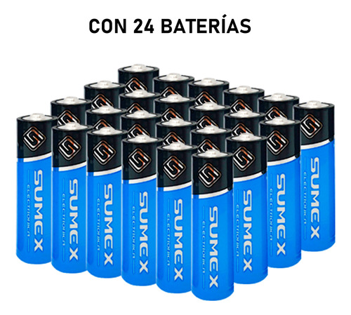 Batería/pila Aaa, Alcalina, Paquete 24 Piezas Larga Duracion