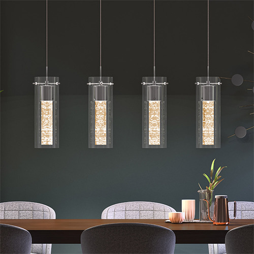 Artika, Lámpara Colgante Led Essence 4 Luces Estructura Plateado