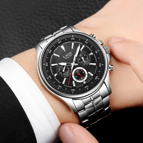 Relógio Masculino Lige Ref. 9814 30metros