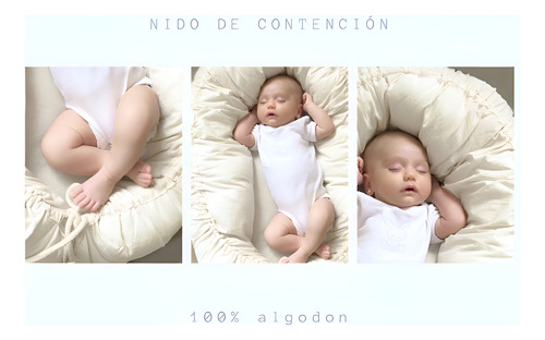 Nidito De Contención Para Bebés + Almohada Nube + Amigurumi.