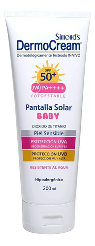 Simonds Pantalla Solar Beby Spf50+uvb/uva Piel Sensible200ml