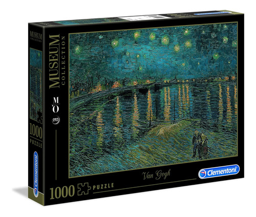 Clementoni Van Gogh - Puzle Estrellado Sobre El Ródano (1000