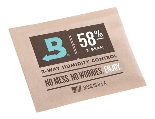 5 Sobres Boveda Pack 58% 8gr Control Humedad 2 Vias