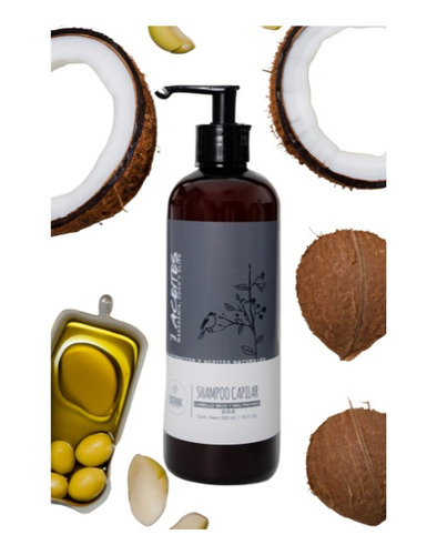 Shampoo Organico  Con Aceites De Macadamia, Coco Y Olivo