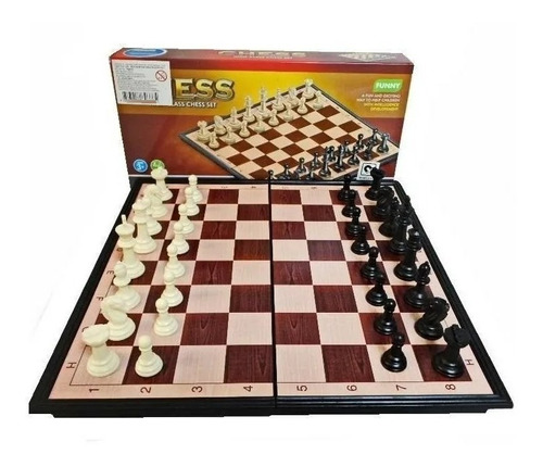 Tablero Juego De Ajedrez Magnético Chess 30 X 30cm