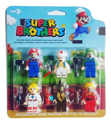 Super Mario Bros Set De Figuras Coleccionables Para Niños