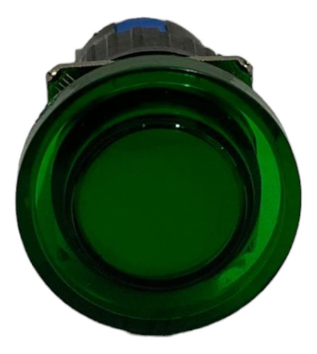 Botón Hongo Pulsador Iluminado Verde 16mm 2na+2nc,  24v  G&v