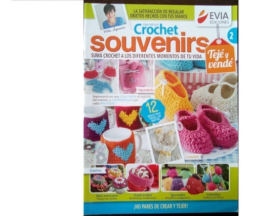 3 Revistas Crochet / 2 Agujas Evia Ediciones (variedad)
