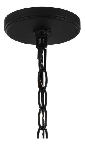Lampara De Techo Colgante Moderna Candelabro 6 Luces 110v Estructura Negro
