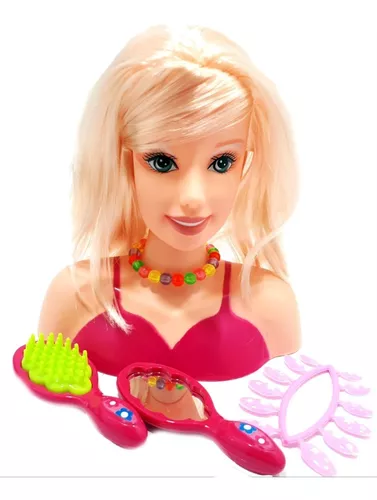 Barbie Cabeça Da Boneca Para Pentear/maquiar - Catálogo das Artes