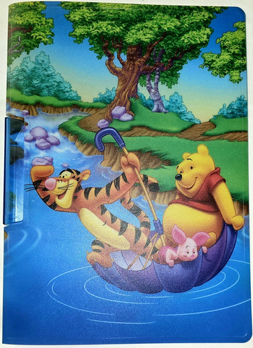 Fólder Winnie Pooh De Plástico Con Sujetador 6 Piezas