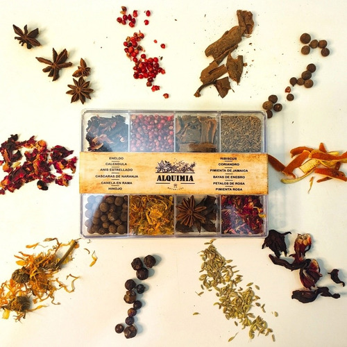 4 Cajas Con 12 Botanicos C/u Para Gin Y Tragos - Mixologia