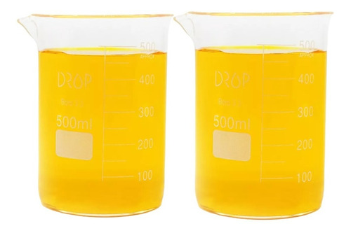 Becker Copo Vidro Forma Baixa Graduado 1000ml Bequer