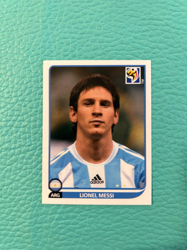 Estampa Original Del Gran Messi Mundial De Sudáfrica 2010