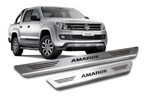 Jogo Soleira Volkswagen Amarok Cabine Dupla 4 Portas Inox