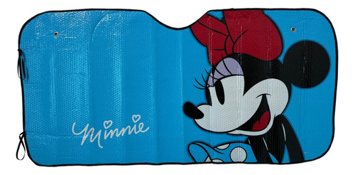Parasol Parabrisas Plegable Minnie Mouse Disney Con Ventosas