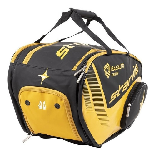 Bolso Paletero Starvie Basalto Pro Padel - Local Olivos Color Negro/amarillo