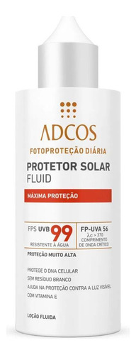 Protetor Solar Adcos Fluid Fps99 Máxima Proteção 40ml