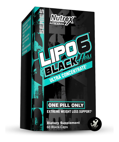 Lipo 6 Black Hers Uc 60 Caps, Quemador De Grasa, Nutrex