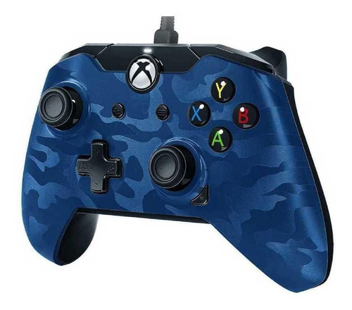 Control joystick PDP Xbox One Wired Controller blue camo