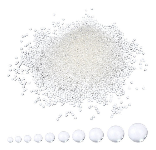 Imagen 6 de 9 de Perla Biogel Hidrogel Transparente Bolita 8640 U Floreros