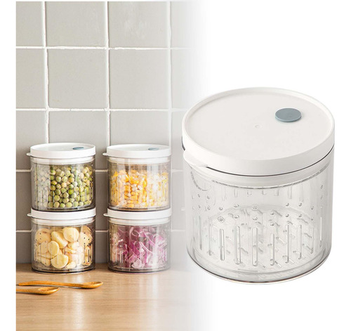 Caja Organizadora De Nevera Con Contenedor De Tapa 600ml