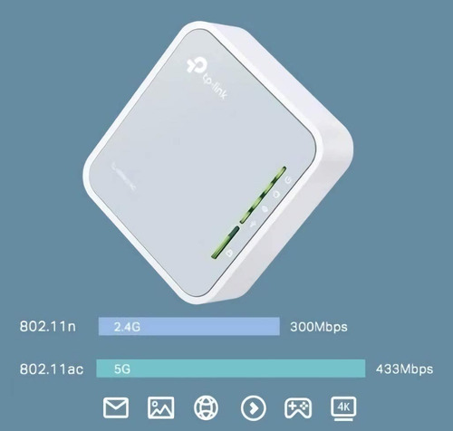 Router Tp-link Tl-wr902ac 2.4/5ghz Portable Wifi 3g/4g Red