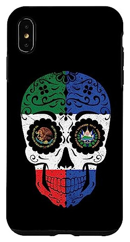 Funda Para iPhone XS Max Mexican Salvadorian Flag El Salv-02