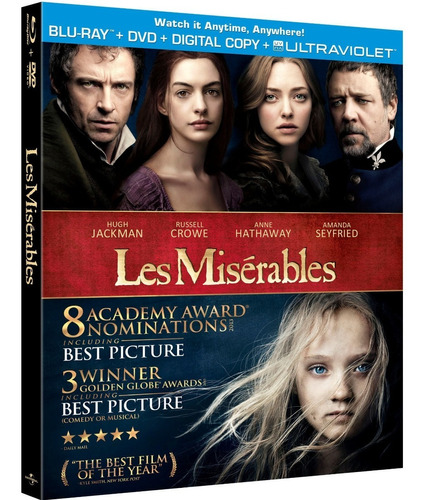 Les Misérables - Blu-ray + Dvd + Digital Copy + Cover