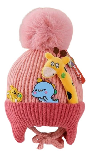 Gorro Jirafa 3d Tejido Bebes Infantil Invierno