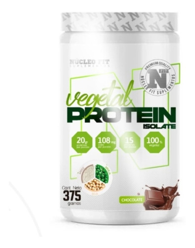 Vegetal Protein Isolate 375 G Núcleo Fit (arveja Soja Arroz)