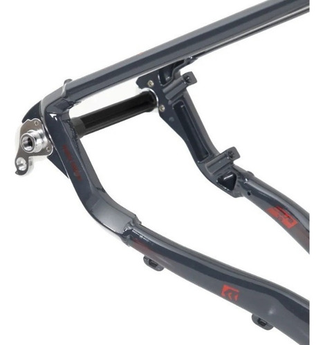 Quadro Bicicleta Bike Mtb Aro 29 Rava Cave Tsw Alumínio Cor Cinza/vermelho