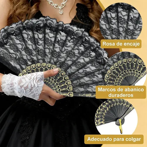 10pzs Abanicos De Tela Y Plástico Recuerdo De Boda Fiesta | MercadoLibre