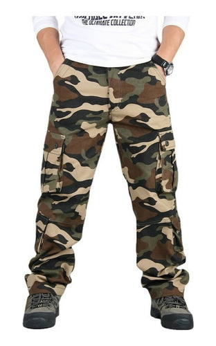 Pantalones De Trabajo De Combate De Camuflaje Para Hombre