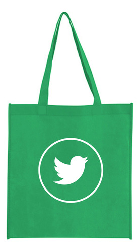 100 Bolsas Ecologicas Verdes Planas Personalizadas 35x40